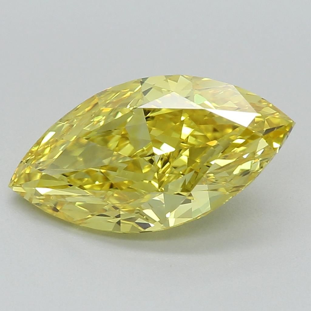 1.63 Carat Marquise Cut Fancy Yellow
