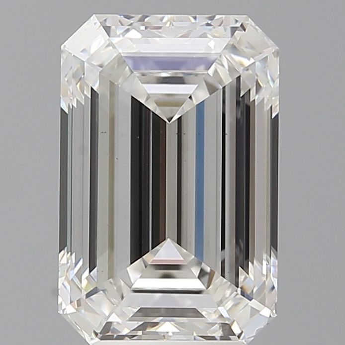 4.57 Carat F-VVS2 Emerald Lab Diamond