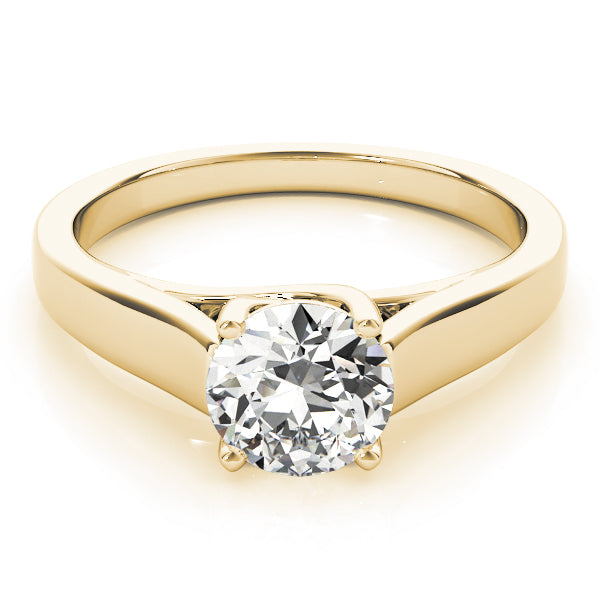 Evelyn Round Diamond Solitaire Engagement Ring-VIRABYANI
