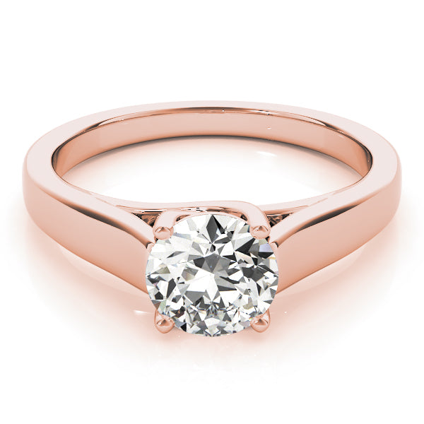 Evelyn Round Diamond Solitaire Engagement Ring-VIRABYANI