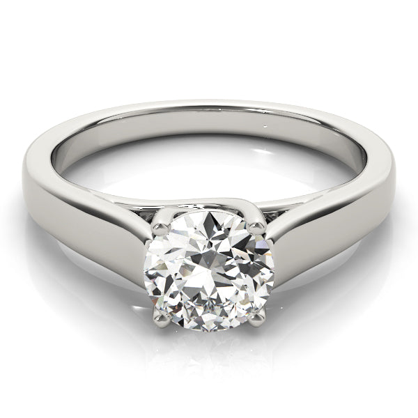 Evelyn Round Diamond Solitaire Engagement Ring-VIRABYANI