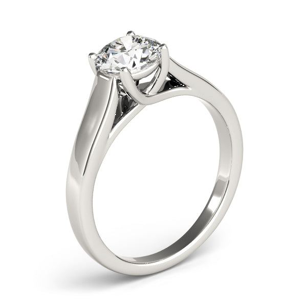 Evelyn Round Lab Grown Diamond Solitaire Engagement Ring IGI Certified-VIRABYANI