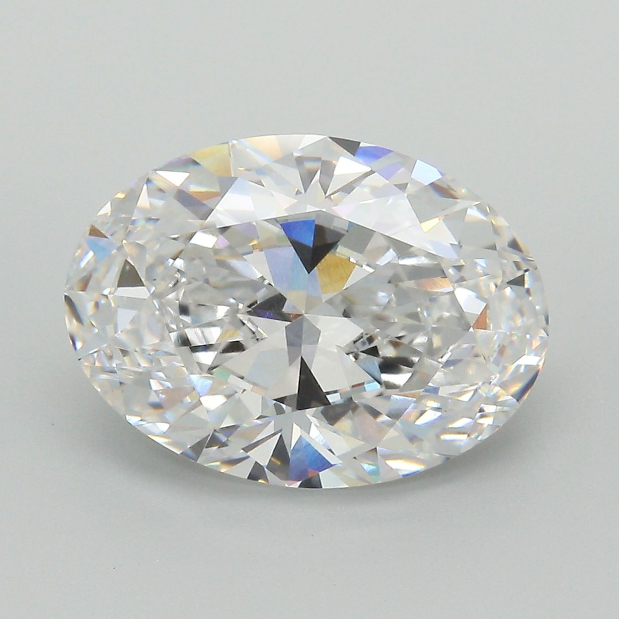 6.07 Carat D-VVS2 Oval Lab Diamond