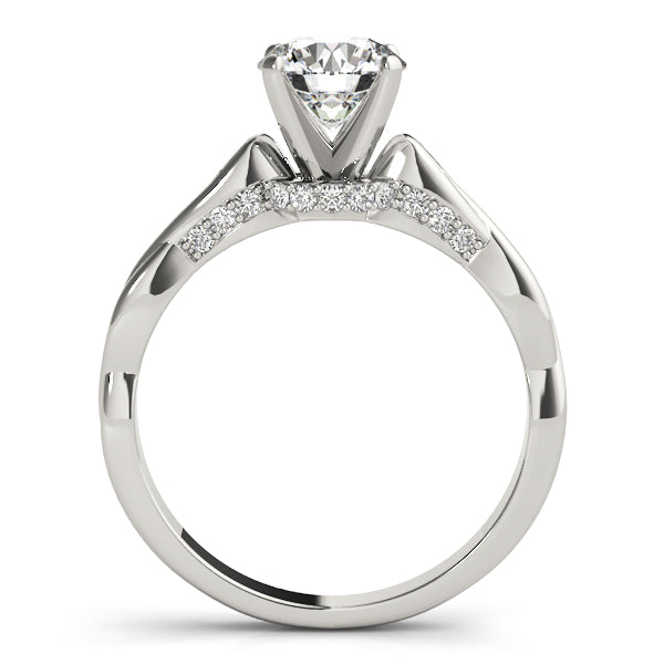 Infinity Round Diamond Solitaire Engagement Ring