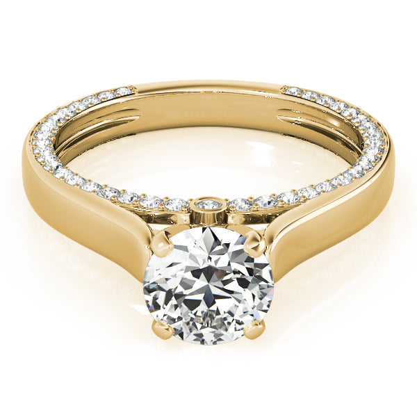 Estella Round Diamond Solitaire Engagement Ring-VIRABYANI