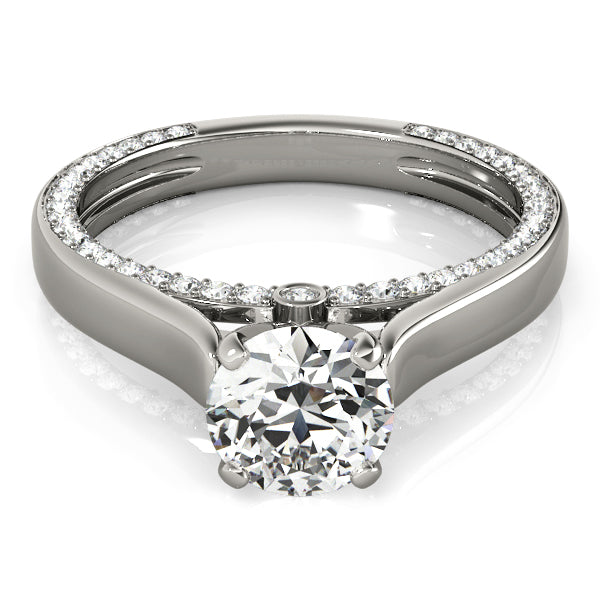 Estella Round Diamond Solitaire Engagement Ring-VIRABYANI