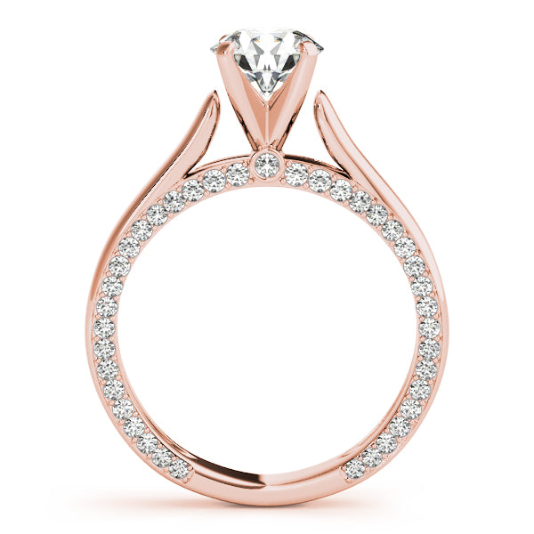 Estella Round Diamond Solitaire Engagement Ring-VIRABYANI