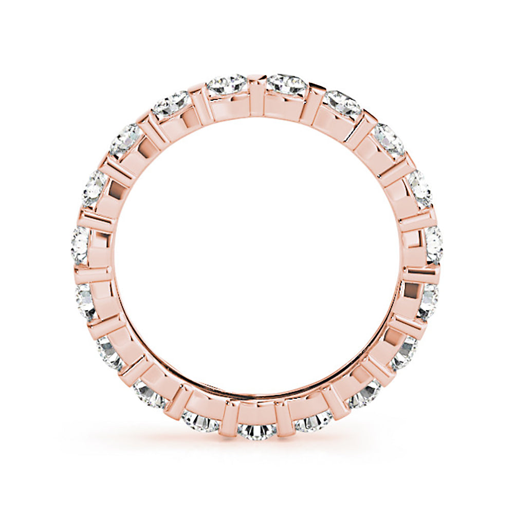 Bar Set 1.30 ct. Round Diamond Eternity Band-VIRABYANI