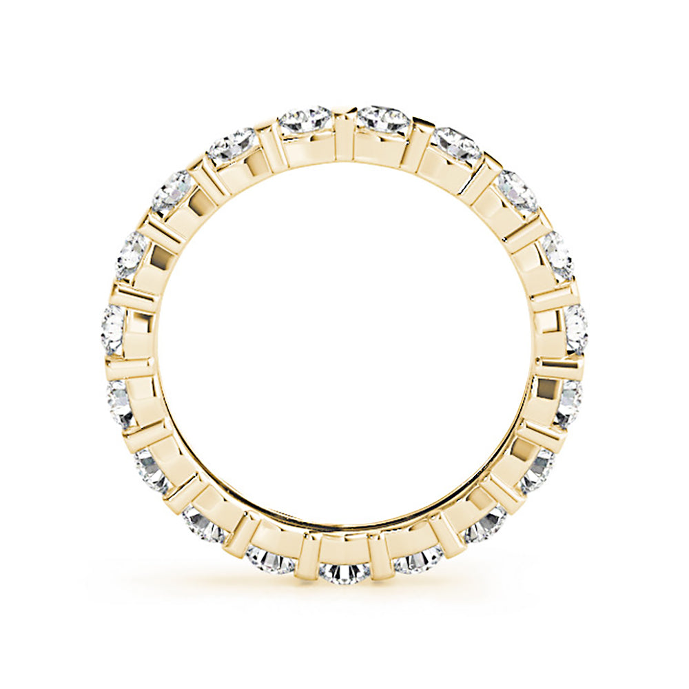 Bar Set 1.30 ct. Round Diamond Eternity Band-VIRABYANI