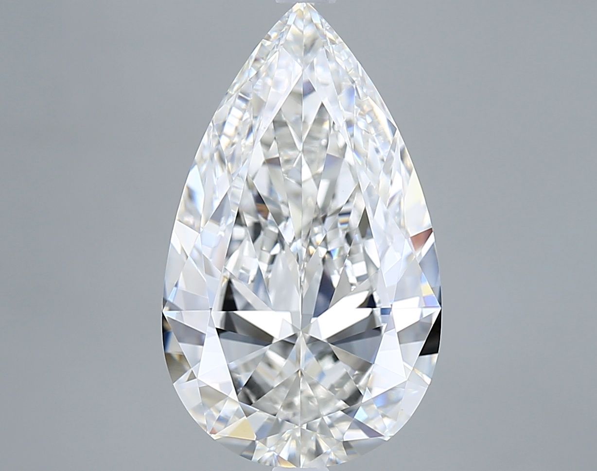 5.01 Carat F-VVS2 Pear Lab Diamond