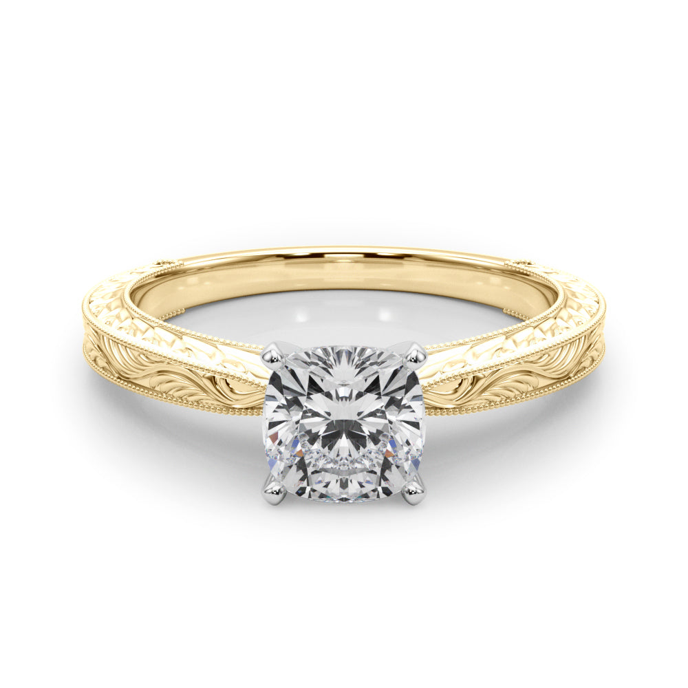 Victoria Cushion Diamond Solitaire Engagement Ring