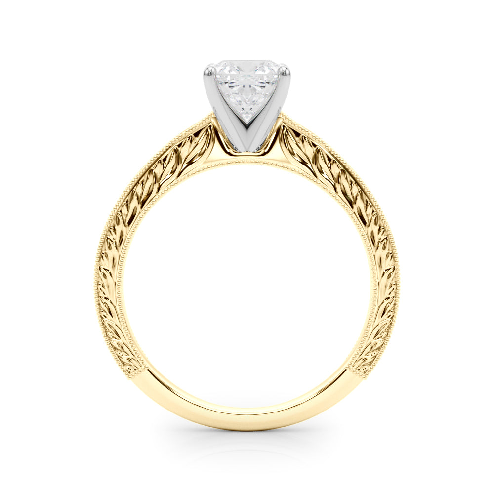 Victoria Cushion Diamond Solitaire Engagement Ring-VIRABYANI