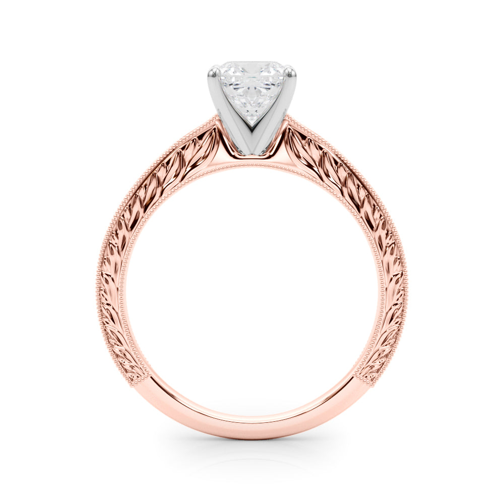Victoria Cushion Diamond Solitaire Engagement Ring-VIRABYANI