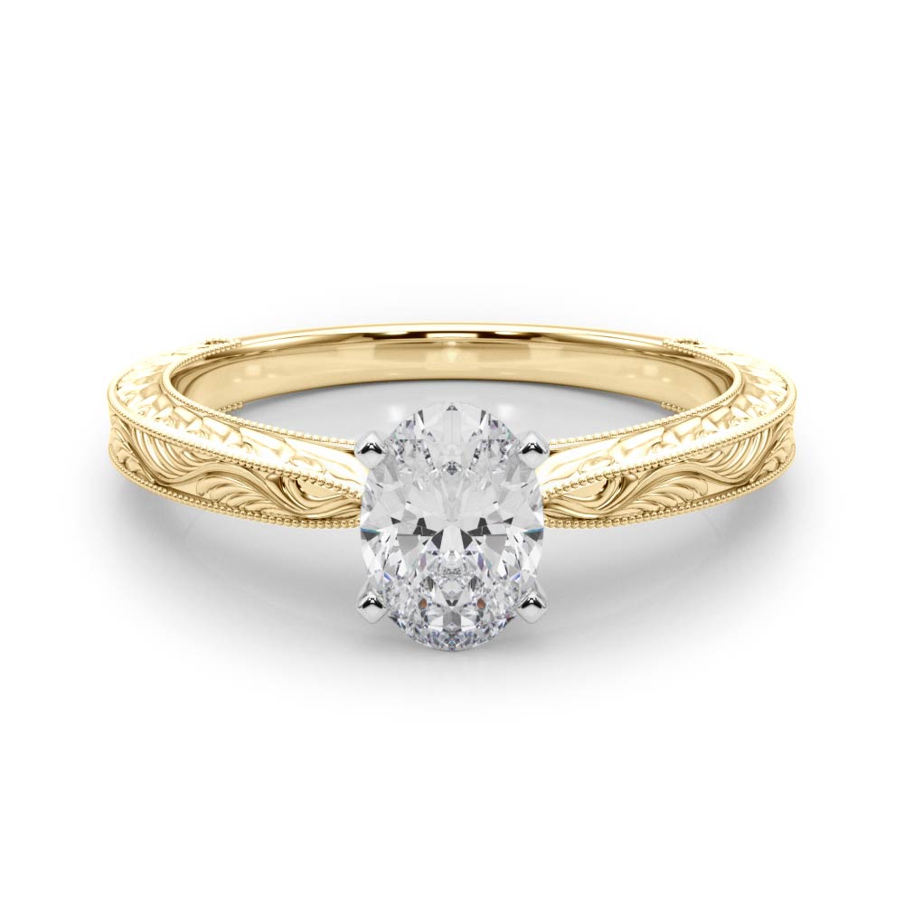 Victoria Oval Diamond Solitaire Engagement Ring