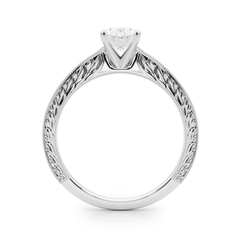 Victoria Oval Lab Grown Diamond Solitaire Engagement Ring IGI Certified-VIRABYANI