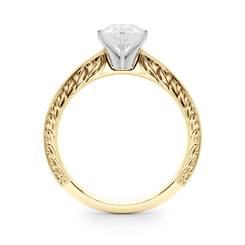 Victoria Pear Diamond Solitaire Engagement Ring