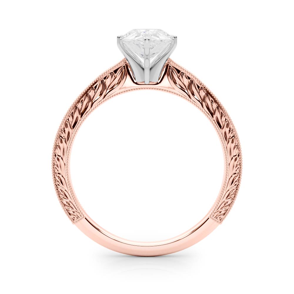 Victoria Pear Diamond Solitaire Engagement Ring-VIRABYANI