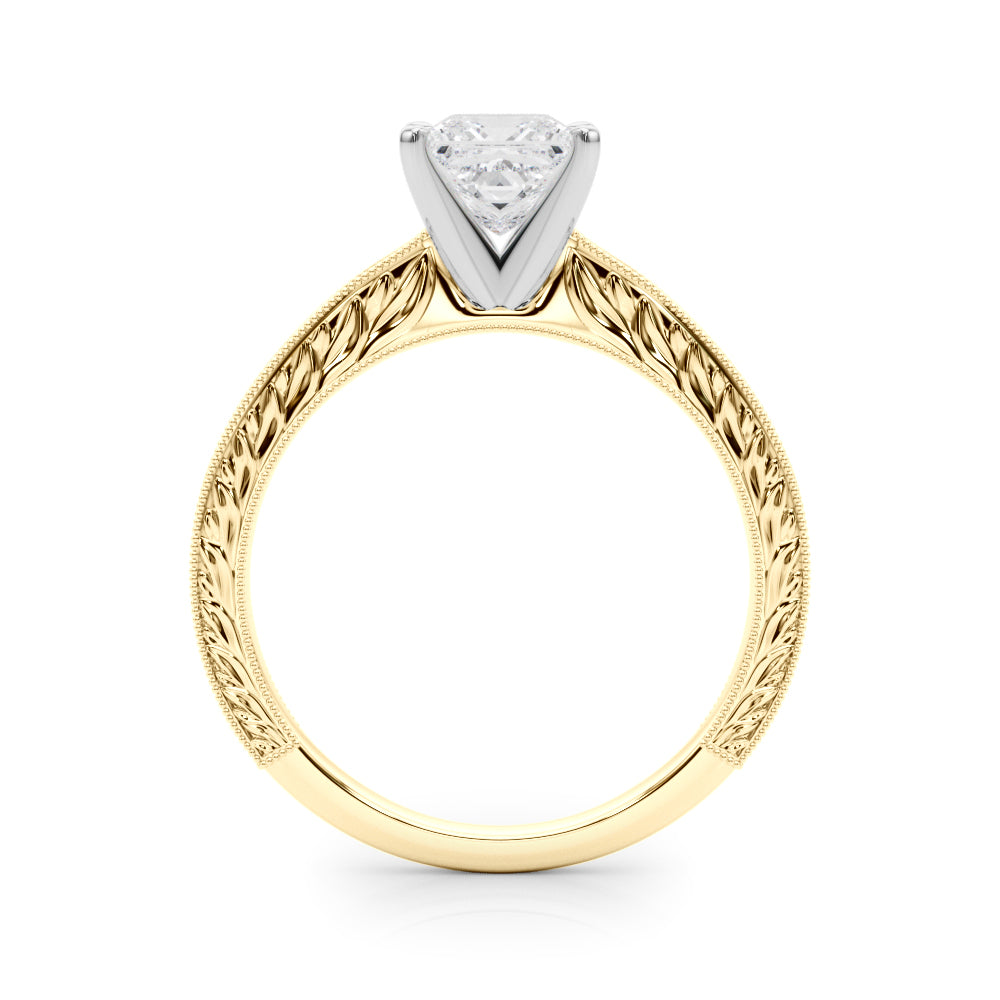 Victoria Princess Diamond Solitaire Engagement Ring-VIRABYANI