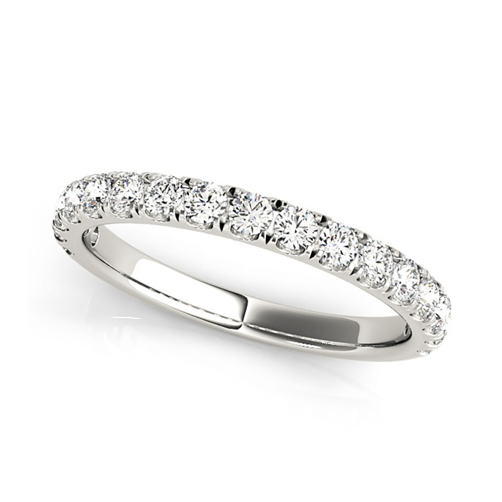 0.50 ct. Common Prong Round Diamond Wedding Ring-VIRABYANI