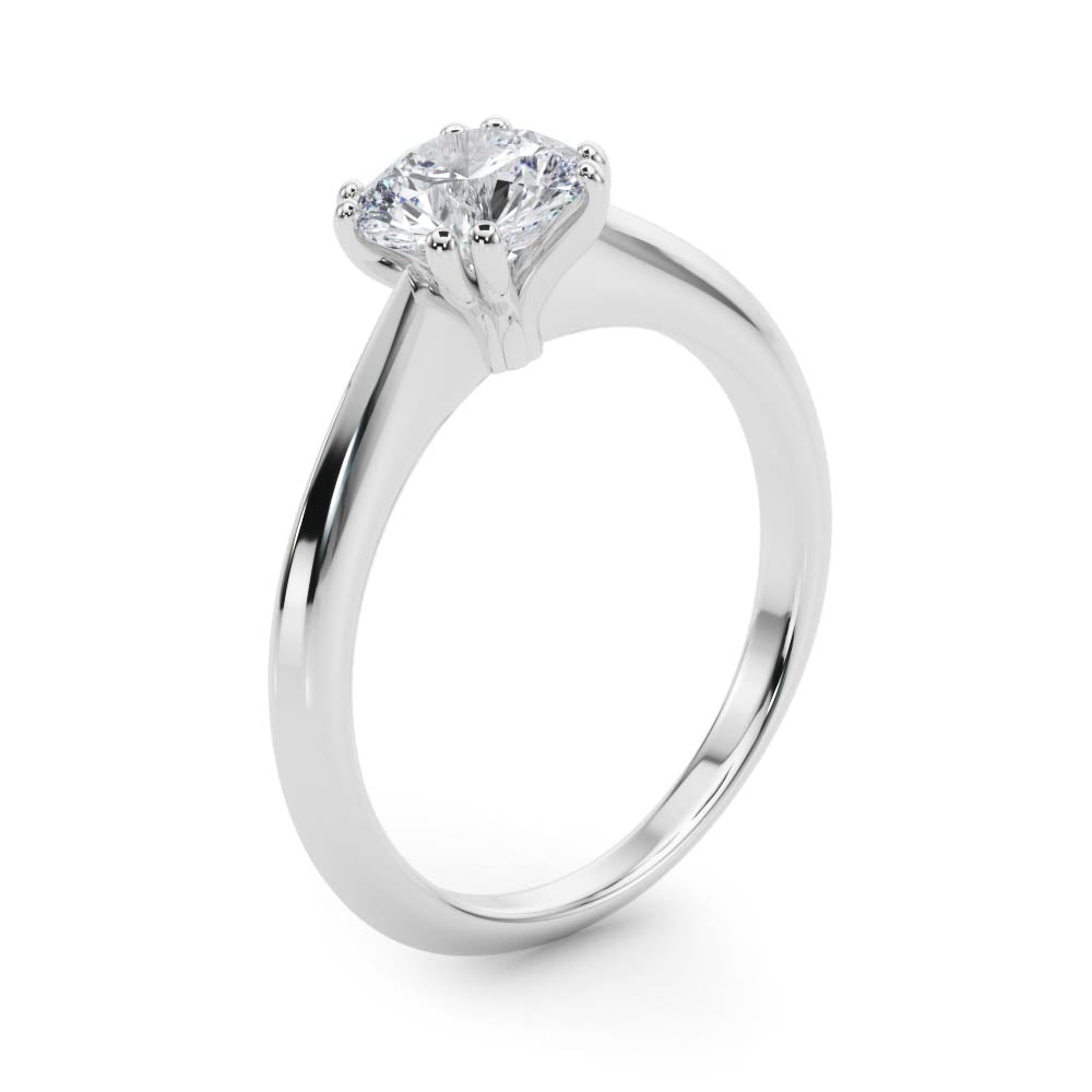 Ava Round Lab Grown Diamond Solitaire Engagement Ring IGI Certified