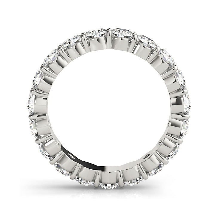 3.0 ct. Round Diamond Classic Eternity Band, Shared Prong Design-VIRABYANI