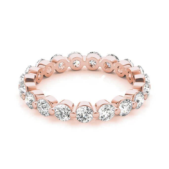 2.0 Carat Diamond Floating Eternity Band, Single Shared Prong-VIRABYANI
