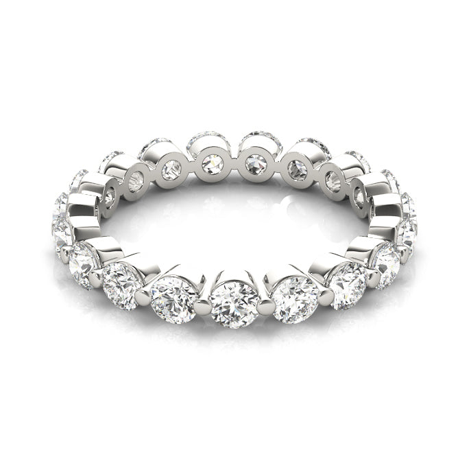 2.0 Carat Diamond Floating Eternity Band, Single Shared Prong-VIRABYANI