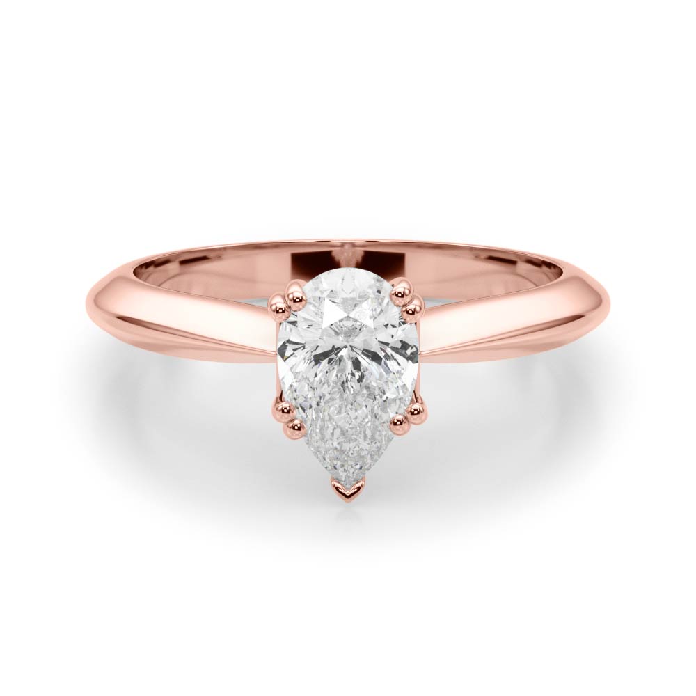 Ava Pear Diamond Solitaire Engagement Ring-VIRABYANI