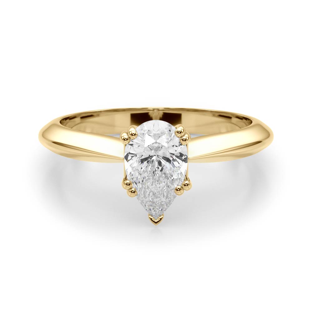 Ava Pear Lab Grown Diamond Solitaire Engagement Ring IGI Certified