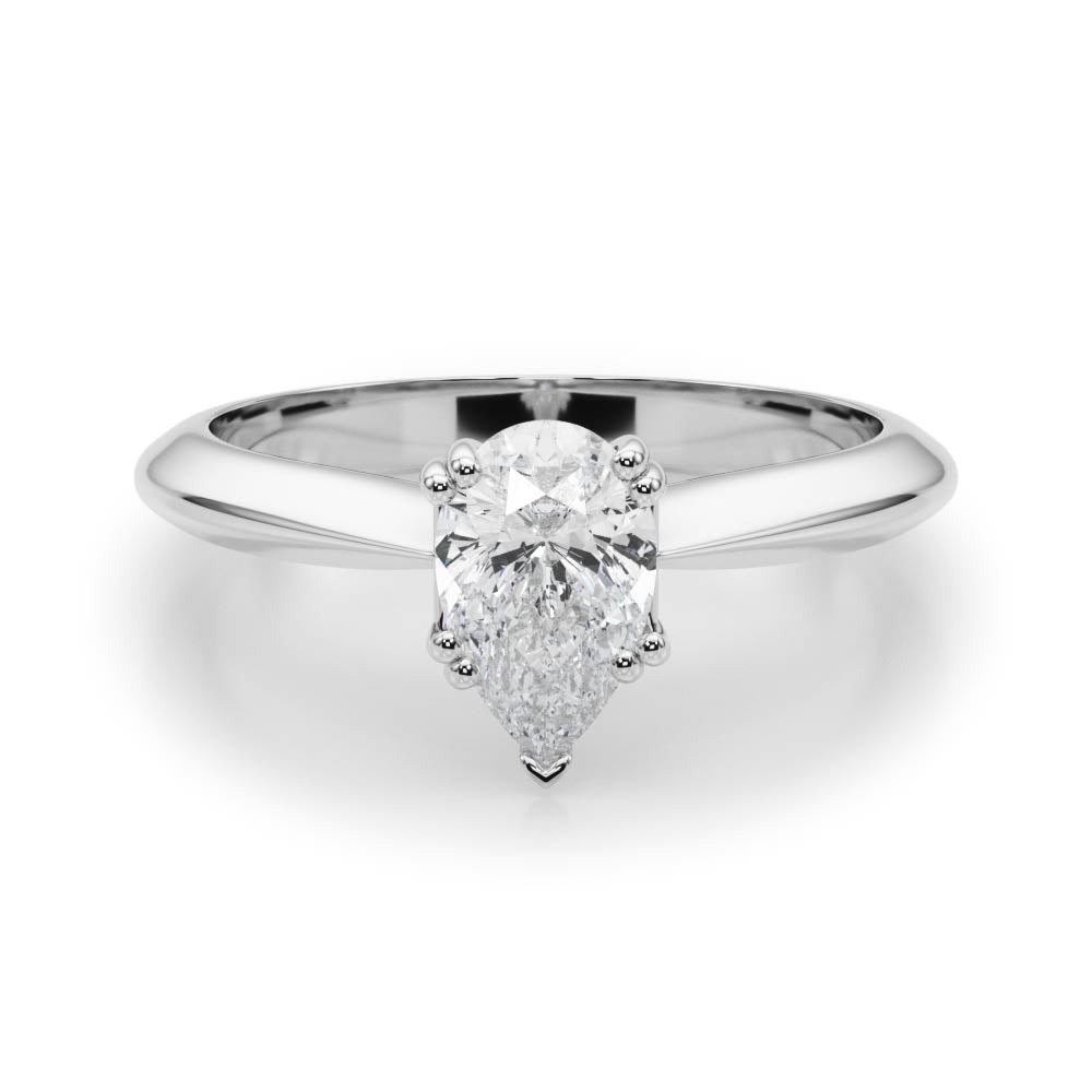 Ava Pear Diamond Solitaire Engagement Ring-VIRABYANI