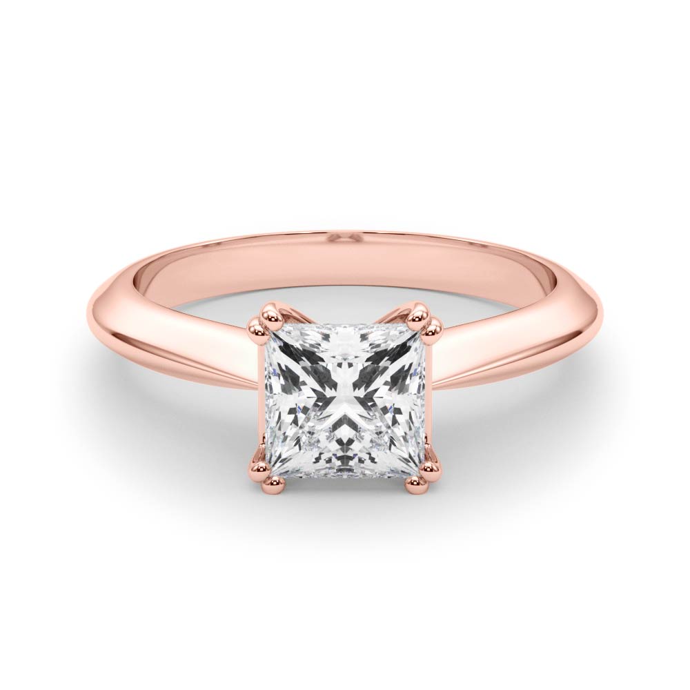 Ava Princess Diamond Solitaire Engagement Ring-VIRABYANI