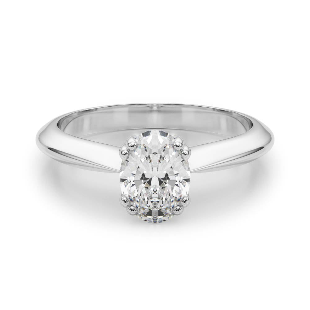 Ava Oval Diamond Solitaire Engagement Ring-VIRABYANI