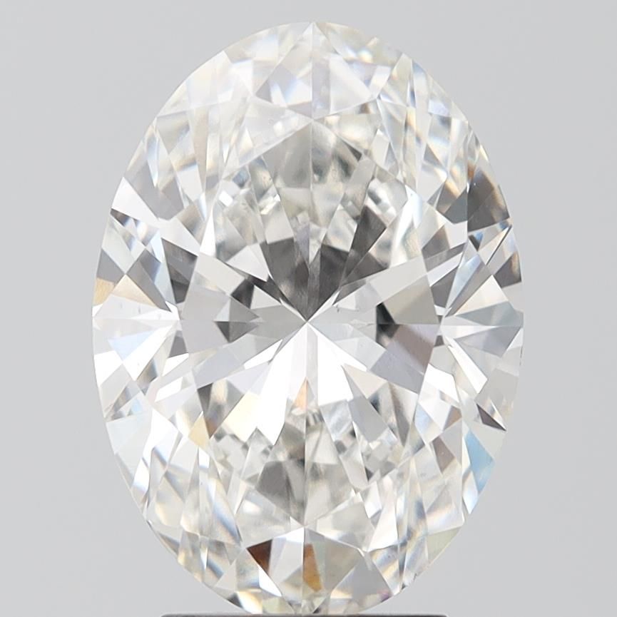 3.70 Carat G-VS2 Oval Lab Diamond
