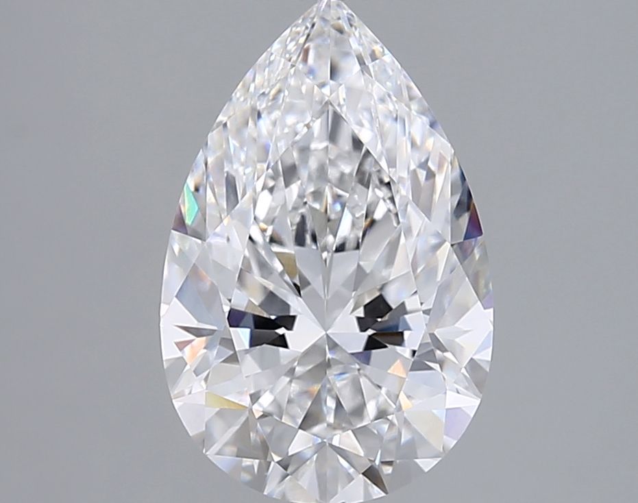 3.04 Carat D-VVS2 Pear Lab Diamond