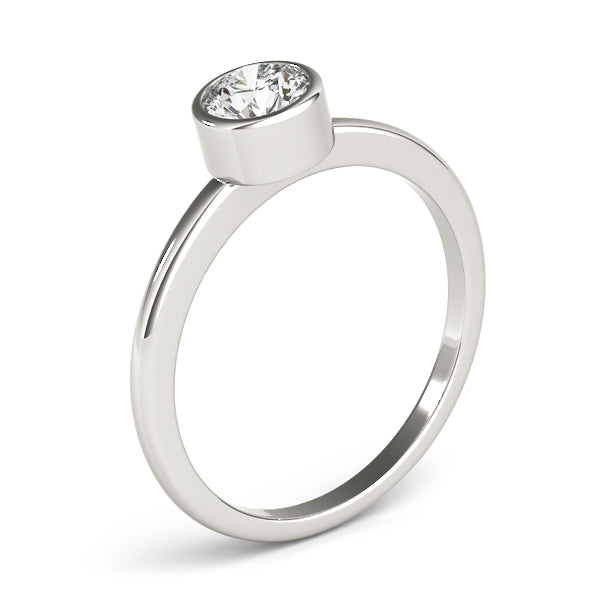 Luna Round Lab Grown Diamond Solitaire Engagement Ring IGI Certified