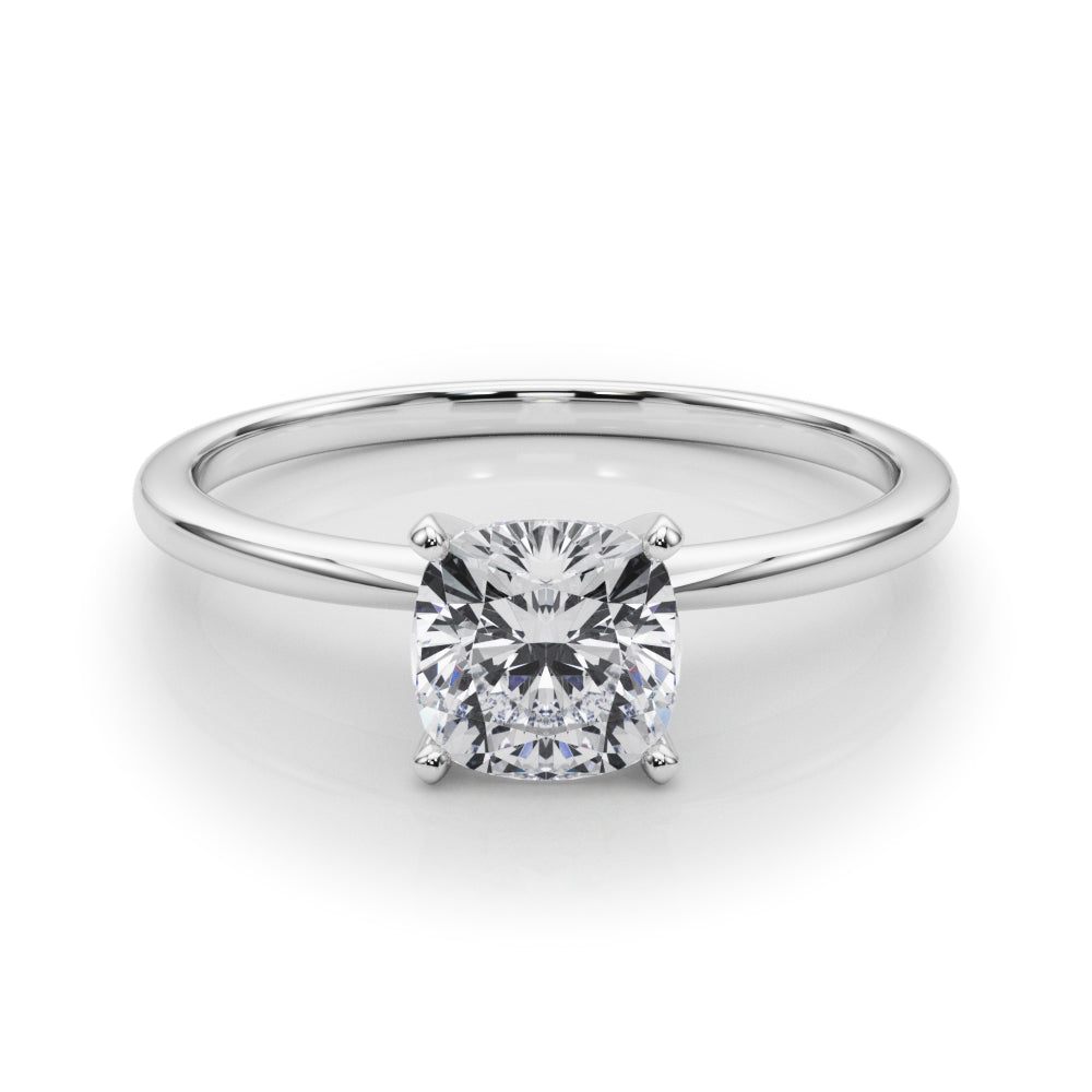 Angelica Cushion Diamond Solitaire Engagement Ring