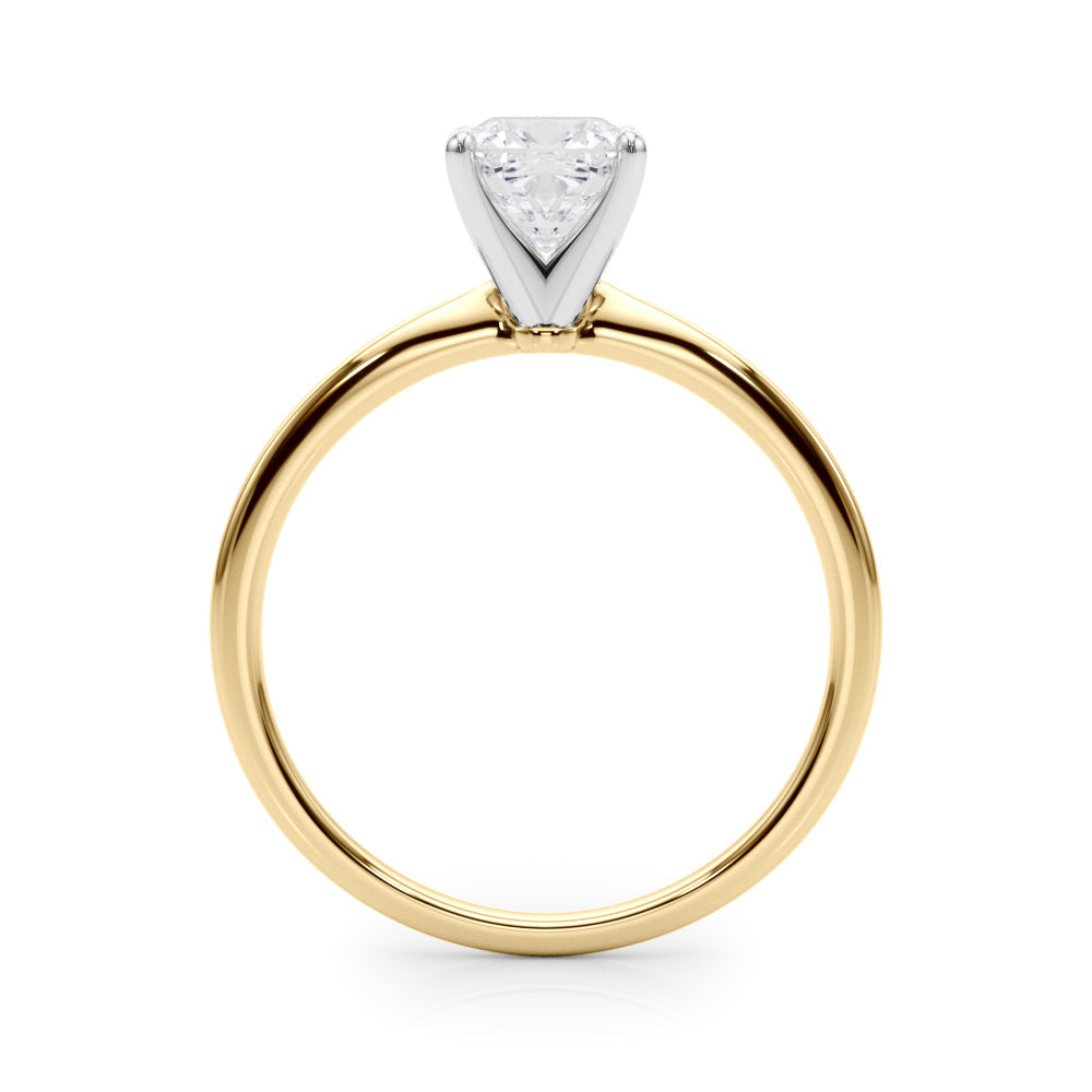 Angelica Cushion Lab Grown Diamond Solitaire Engagement Ring IGI Certified-VIRABYANI