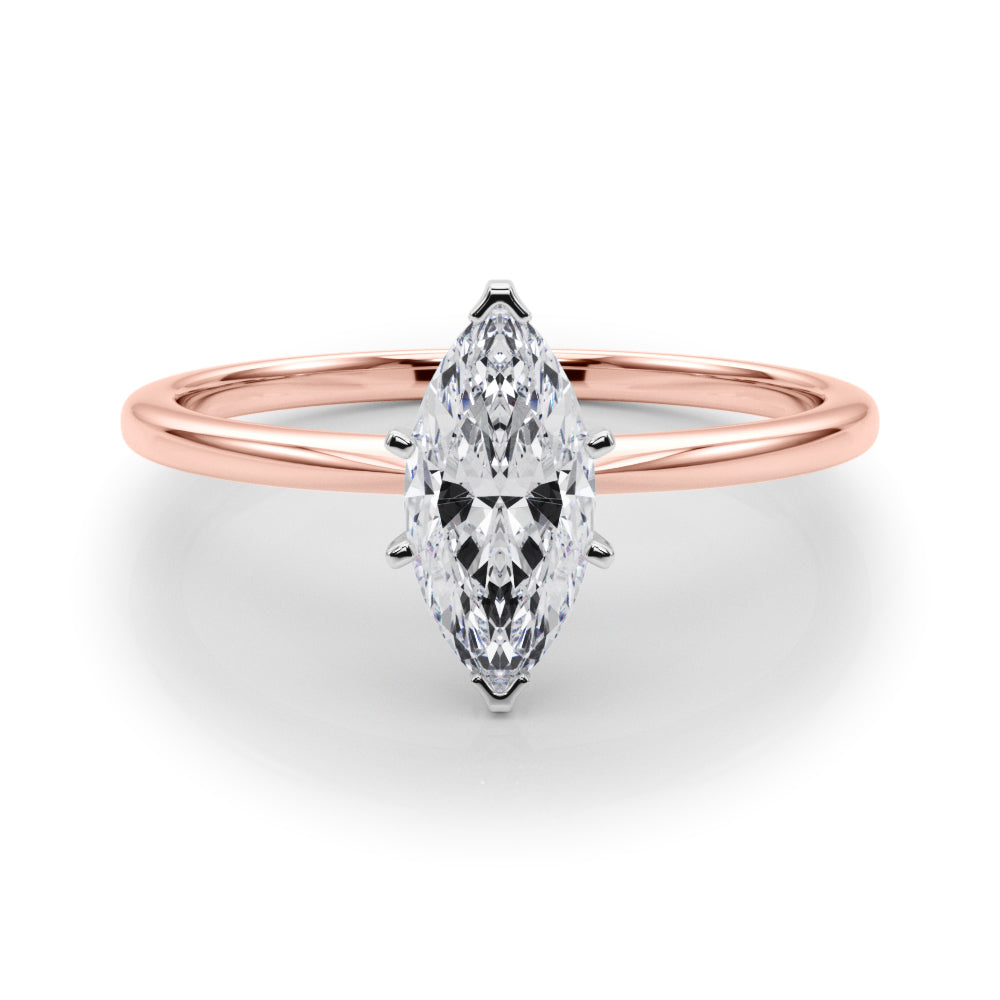 Angelica Marquise Diamond Solitaire Engagement Ring