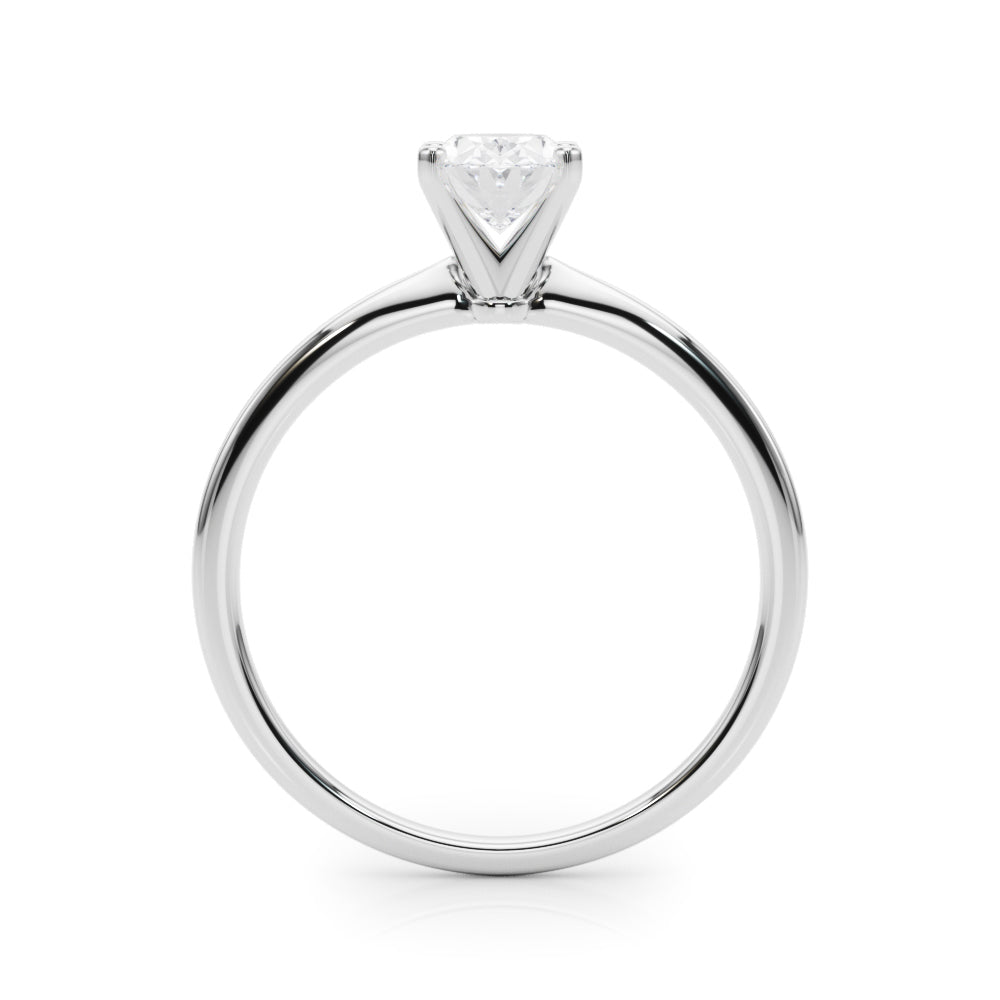 Angelica Oval Diamond Solitaire Engagement Ring-VIRABYANI