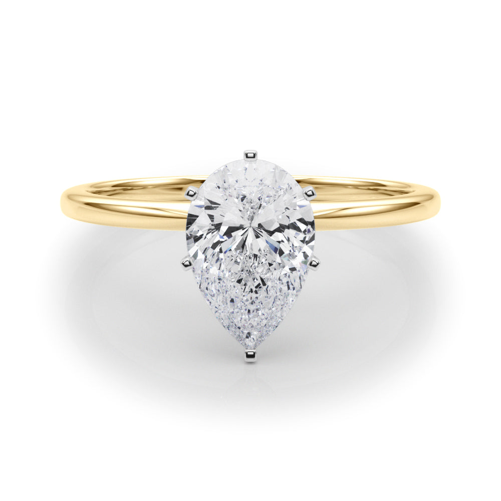 Angelica Pear Diamond Solitaire Engagement Ring