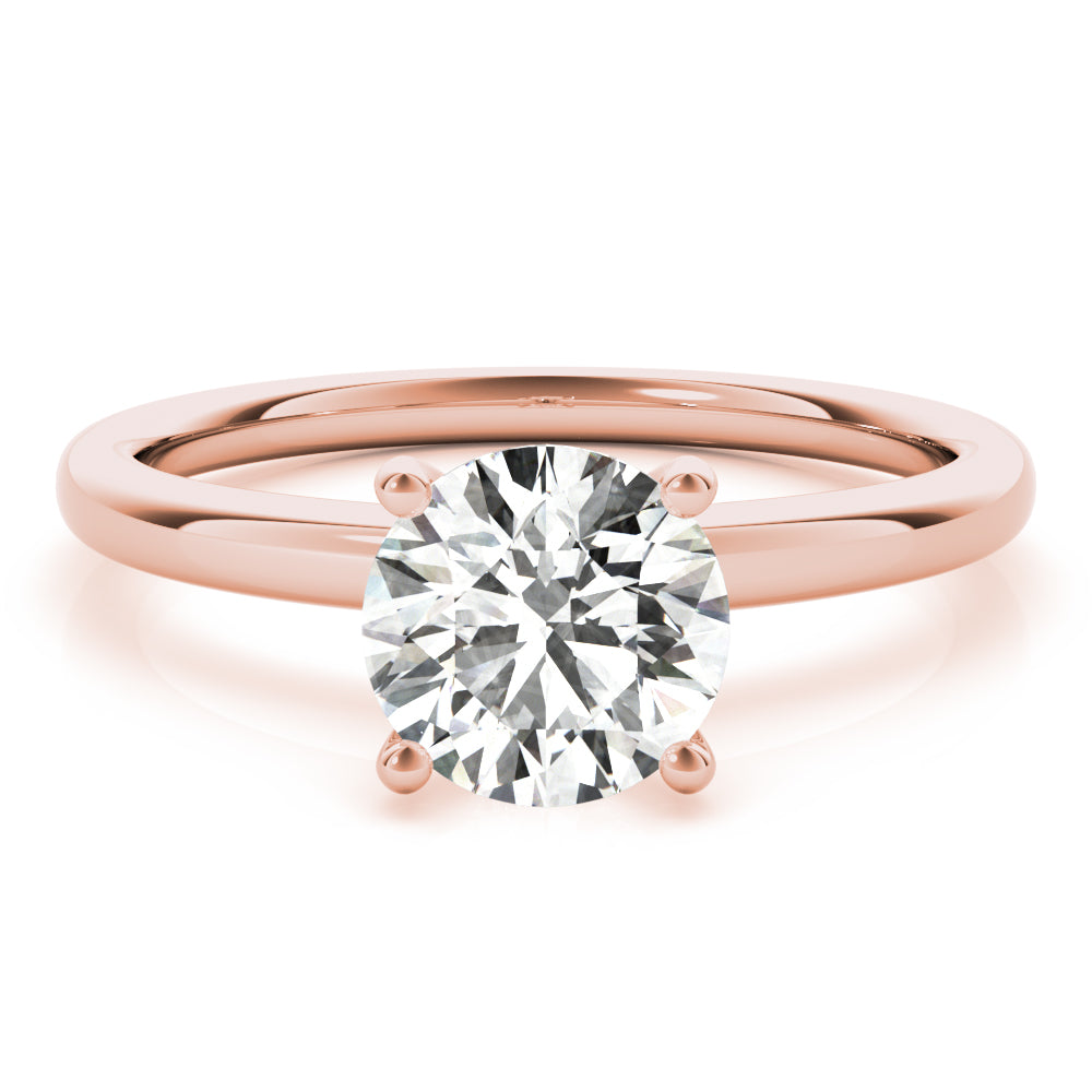 Athena Round Lab Grown Diamond Solitaire Engagement Ring IGI Certified