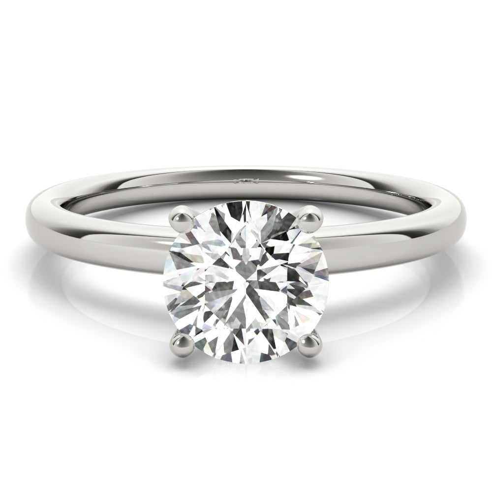 Athena Round Diamond Solitaire Engagement Ring-VIRABYANI