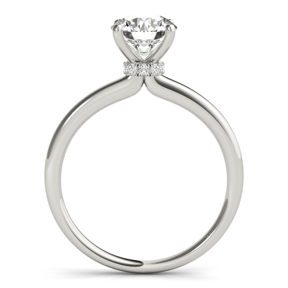 Athena Round Lab Grown Diamond Solitaire Engagement Ring IGI Certified