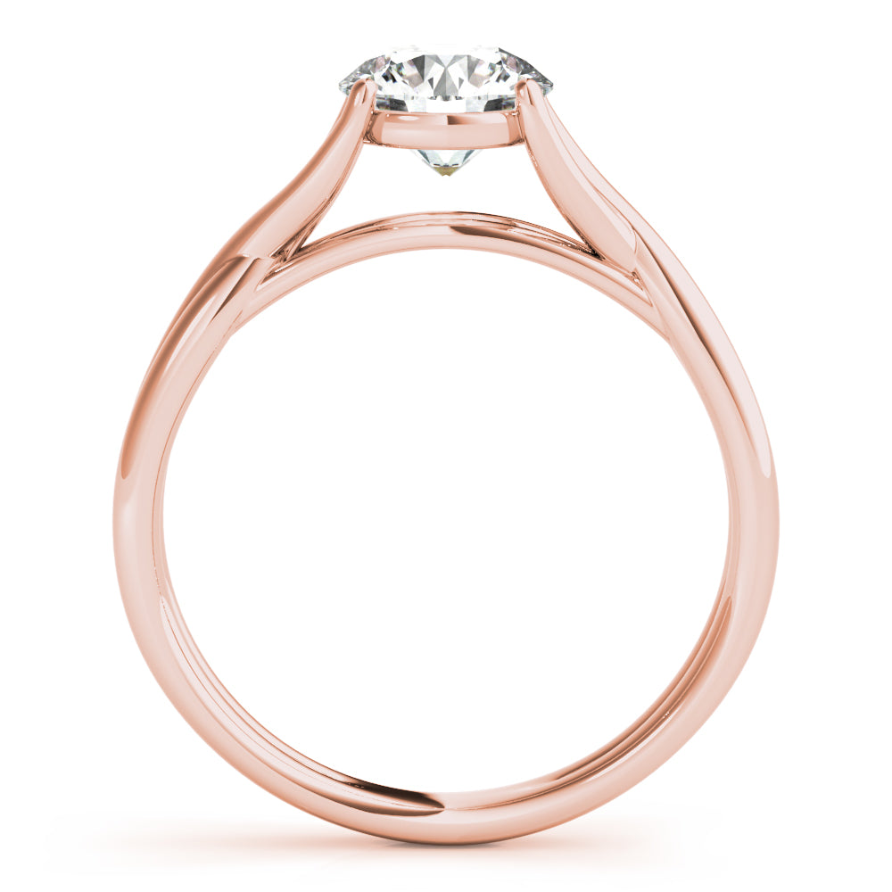 Amara Round Diamond Solitaire Engagement Ring-VIRABYANI