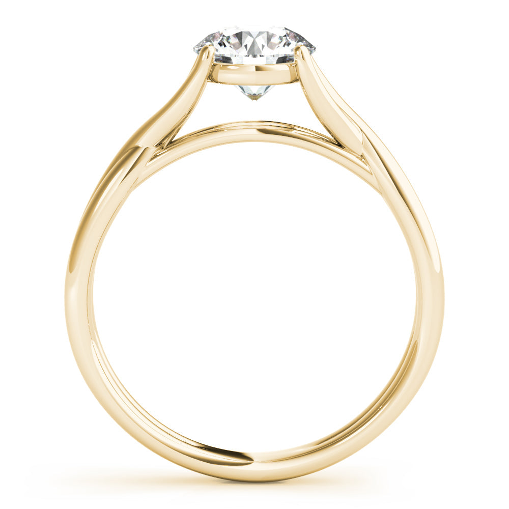 Amara Round Lab Grown Diamond Solitaire Engagement Ring IGI Certified-VIRABYANI