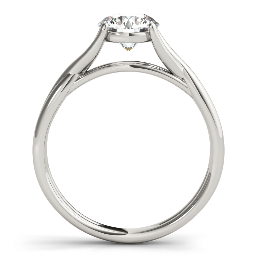 Amara Round Lab Grown Diamond Solitaire Engagement Ring IGI Certified-VIRABYANI