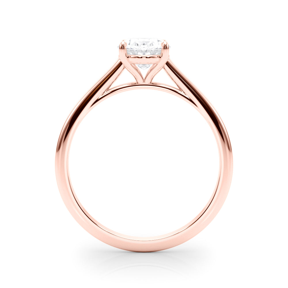 Amelia Oval Diamond Solitaire Engagement Ring-VIRABYANI