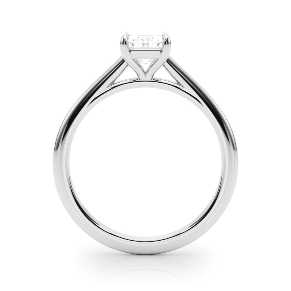Amelia Emerald Diamond Solitaire Engagement Ring-VIRABYANI
