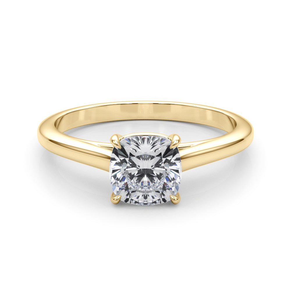 Amelia Cushion Diamond Solitaire Engagement Ring