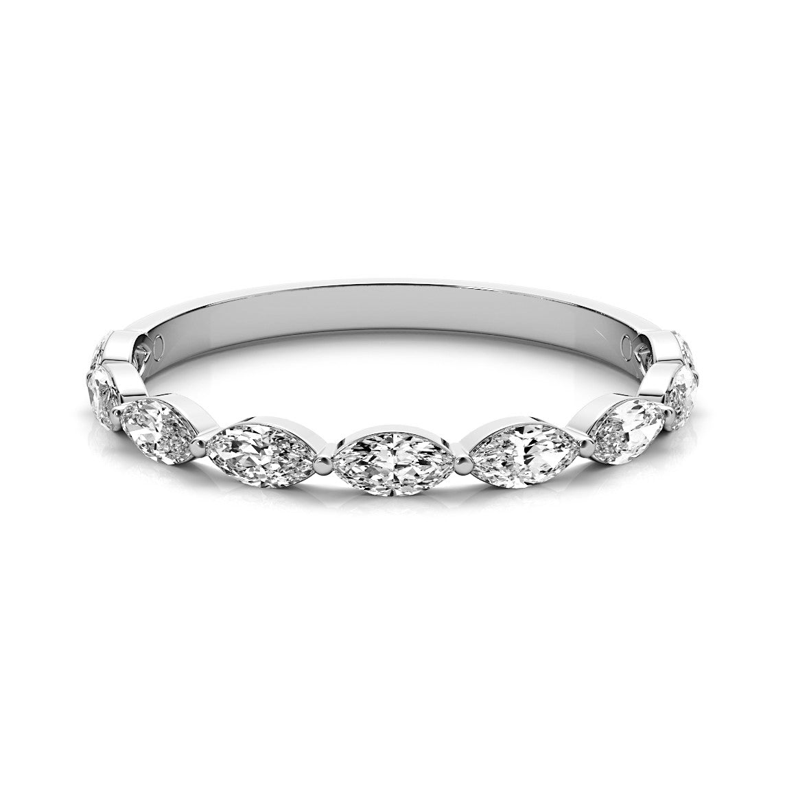 Seven Stone 0.70 ct. Marquise Cut Diamond Wedding Ring